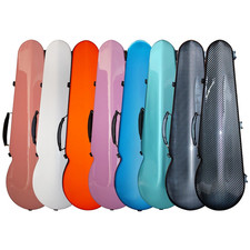 High Quality Triangle Mixed Carbon Fiber 4/4 Violin Case with Handles Straps
