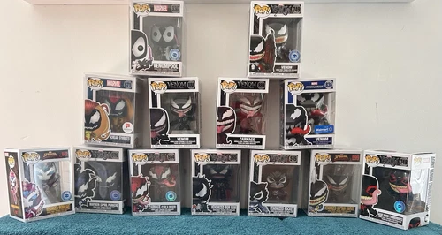 Funko Pop Marvel Venom Carnage Lot Venomized Rocket Ironman Scream Symbiote More