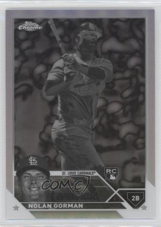 2023 Topps Chrome Negative Refractor Nolan Gorman #192 qf6
