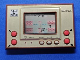 Nintendo Console System Manhole Game & Watch MH-06 Used Japan Import Video Game