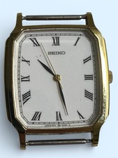 Vintage SEIKO Chariot 5P31-5190 Gold Men's Quartz Watch From JAPAN