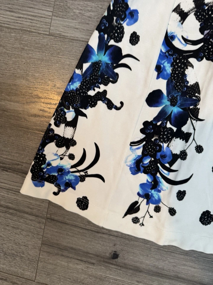 Vestido Just Cavalli Roberto Cavalli 2015 Estampado Botánico Talla 38 Hecho en Italia Foto 3 de 4