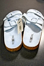 Size 10 - Roxoni Women Sandals Double Buckle Adjustable