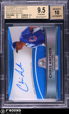 Chris Archer BGS 9.5 w 10 AU: 2010 Bowman Platinum Pros Blue Refractor /99 POP 6