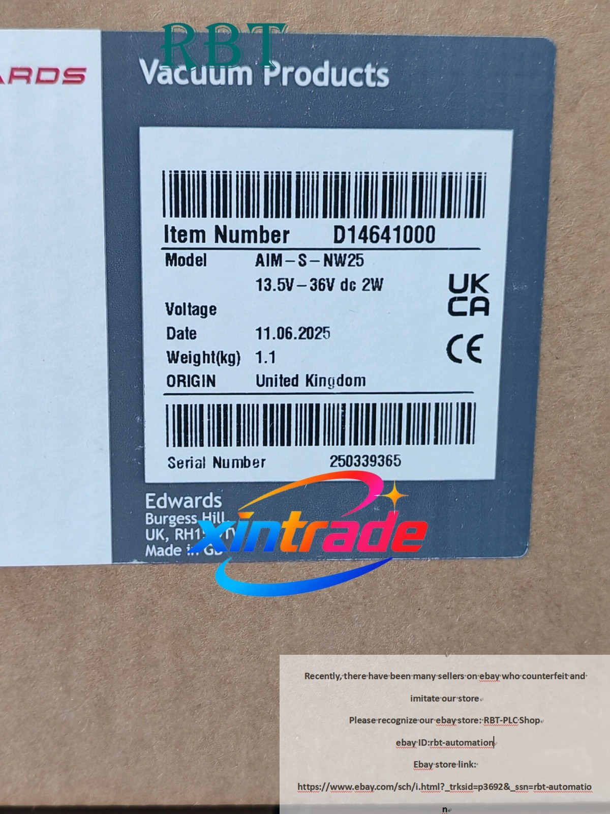EDWARDS D14641000 Vacuum Gauge USED