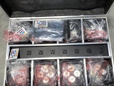 Both Lighting USA S6 Uplights 8pcs with case dj wedding club