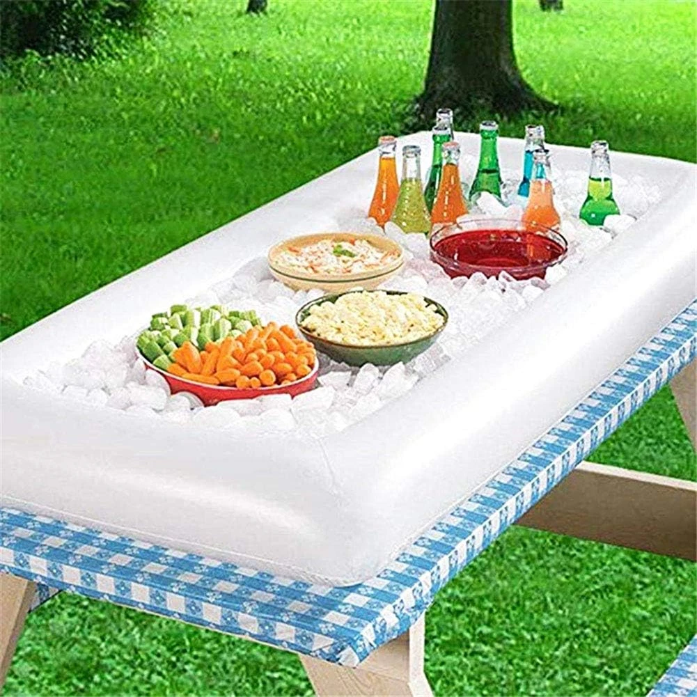 Inflatable Serving Bars Ice Buffet Salad Serving Trays Food Drink Holder Cooler