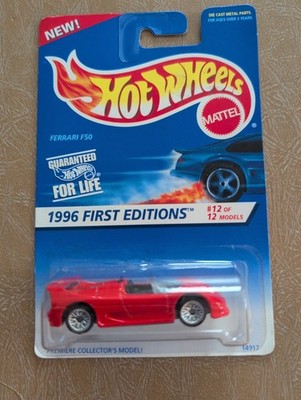 Ferrari F50 Hot Wheels 1996 First Editions #12 of 12 Red on Card