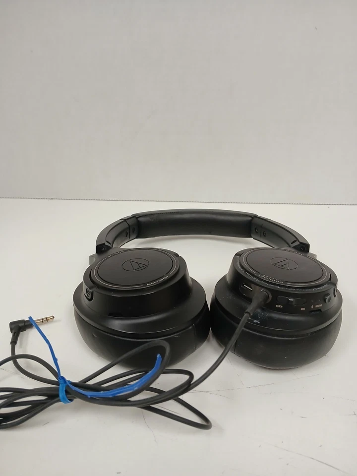 Auriculares inalámbricos sobre la oreja Audio Technica ATH-SR50BT, negros Foto 3 de 4