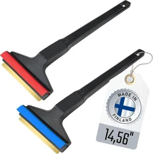 Car Ice Scraper Brass Blade 14,5 inch 2 Pack Ice Scraper Long Handle Ice Scraper
