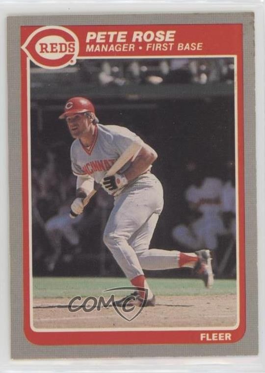 1985 Fleer Pete Rose #550 07qi