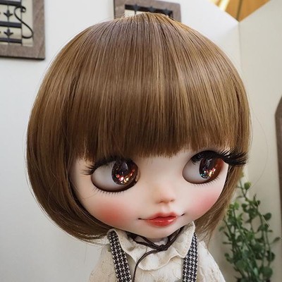 Blythe Wig Bobby Bob MB 10inch/Doll Blythe #20dac9