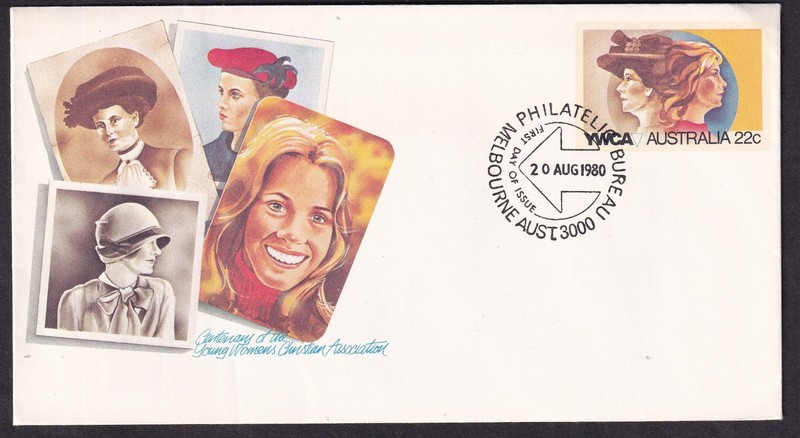Australia 1980 cachet FDC first day cover YWCA Young Womens Christian Assoc
