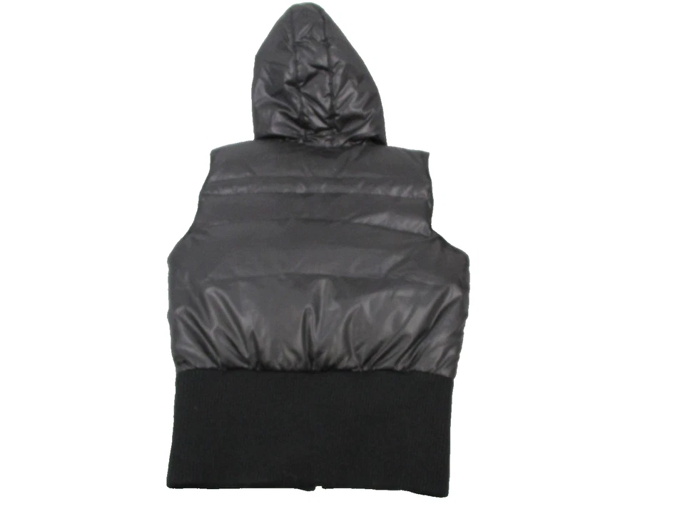 Triple F.A.T. Goose Vest Mens Medium Hooded Puffer Colorblock Quilted Zip - Image 2 of 4