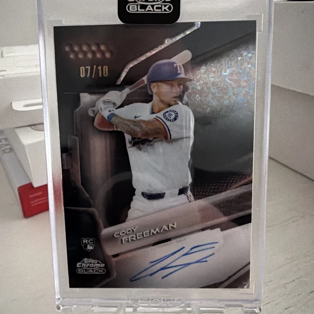 CODY FREEMAN 2026 TOPPS CHROME BLACK ROOKIE Black REFRACTOR AUTO /10