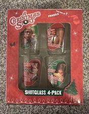 A Christmas Story Shot Glass Set Of 4. NIB. OPEN BOX
