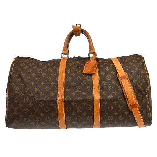 Best05 LOUIS VUITTON KEEPALL BANDOULIERE 55 BAG MONOGRAM M41414 VI873 NQ09169