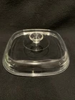 Vintage 10" Pyrex Square Clear Glass Pyrex Lid A 120