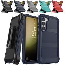 For Samsung Galaxy S23 FE/S23 /S23 Ultra/S23 5G Case Rugged Cover with Belt Clip