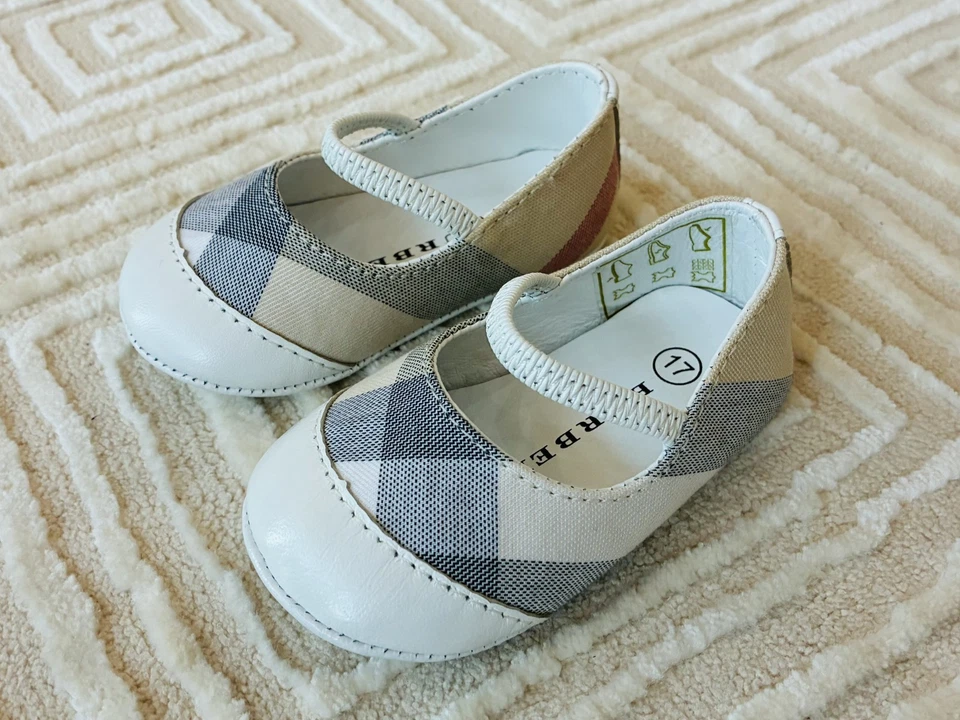 Zapatos de bebé Burberry - EU 17/US 2C - Zapatos de cuna Cuero a cuadros Nova Foto 3 de 4