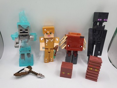 Minecraft Soul Sand Valley Adventure Figur Set Alex Gold Armor Enderman Strider