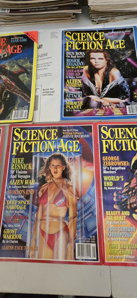 Научно-фантастический возраст журнал лот из 7, винтажный 1993-1994. W/2 научно-фантастический журнал 80-х - Изображение 3 из 4