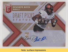 2018 Elite Draft Picks Status Gold Die-Cut 9/10 Devonte Boyd #170 Auto READ 0c6