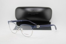 NEW COACH HC 5130 9388 BLUE SILVER AUTHENTIC EYEGLASSES 53-17