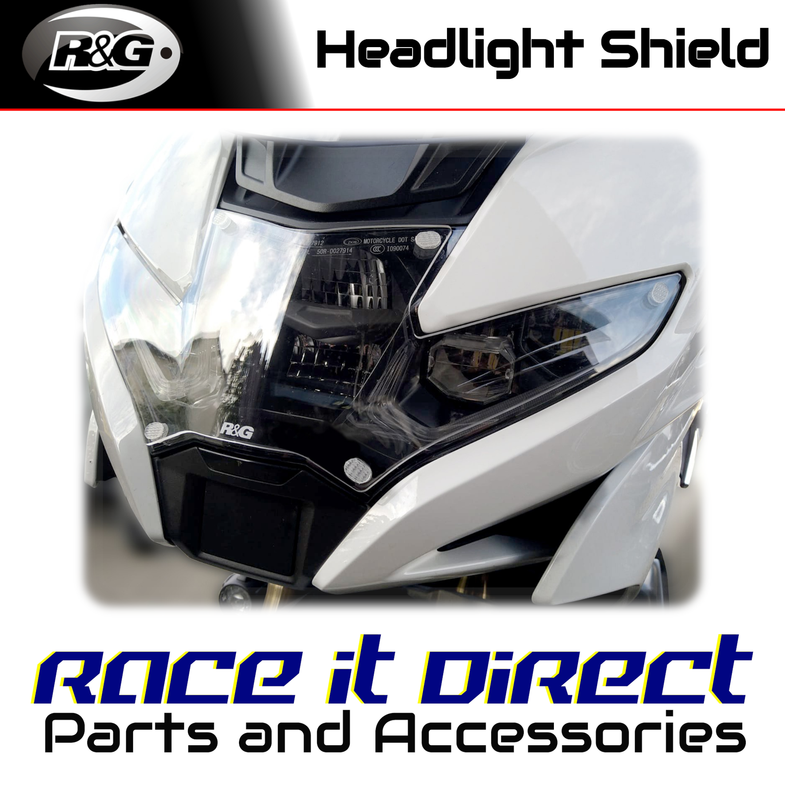 R&G - HLS0140CL - Headlight Shields