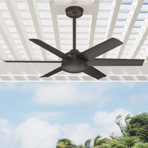 52" Hunter Jetty Bronze WeatherMax Outdoor Fan with Wall Control - Picture 1 of 7