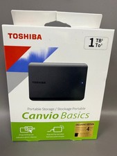 Toshiba Canvio Basics 1TB External Portable Storage USB 3.2 Hard Drive BNIB