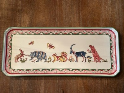 GIEN Jardin Imaginaire Rectangular Plate Platter Tray 36x15cm