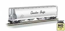 Bachmann 19142 HO 4-Bay Cylindrical Covered Hopper - Canadian Pacific CP #383176