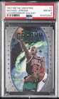 1997 FLEER METAL UNIVERSE CHAMP GALAXY #1 MICHAEL JORDAN PSA 8