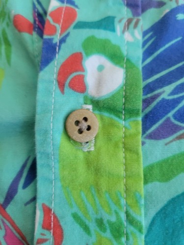 Chubbies Shirt Mens XLarge Button Up Green Tropical Casual The Nutter Camp - Picture 5 of 5