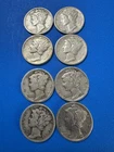 Nice Lot of 8 Mercury Dimes  90% SILVER  SEE Pictures For Dates and MINTS