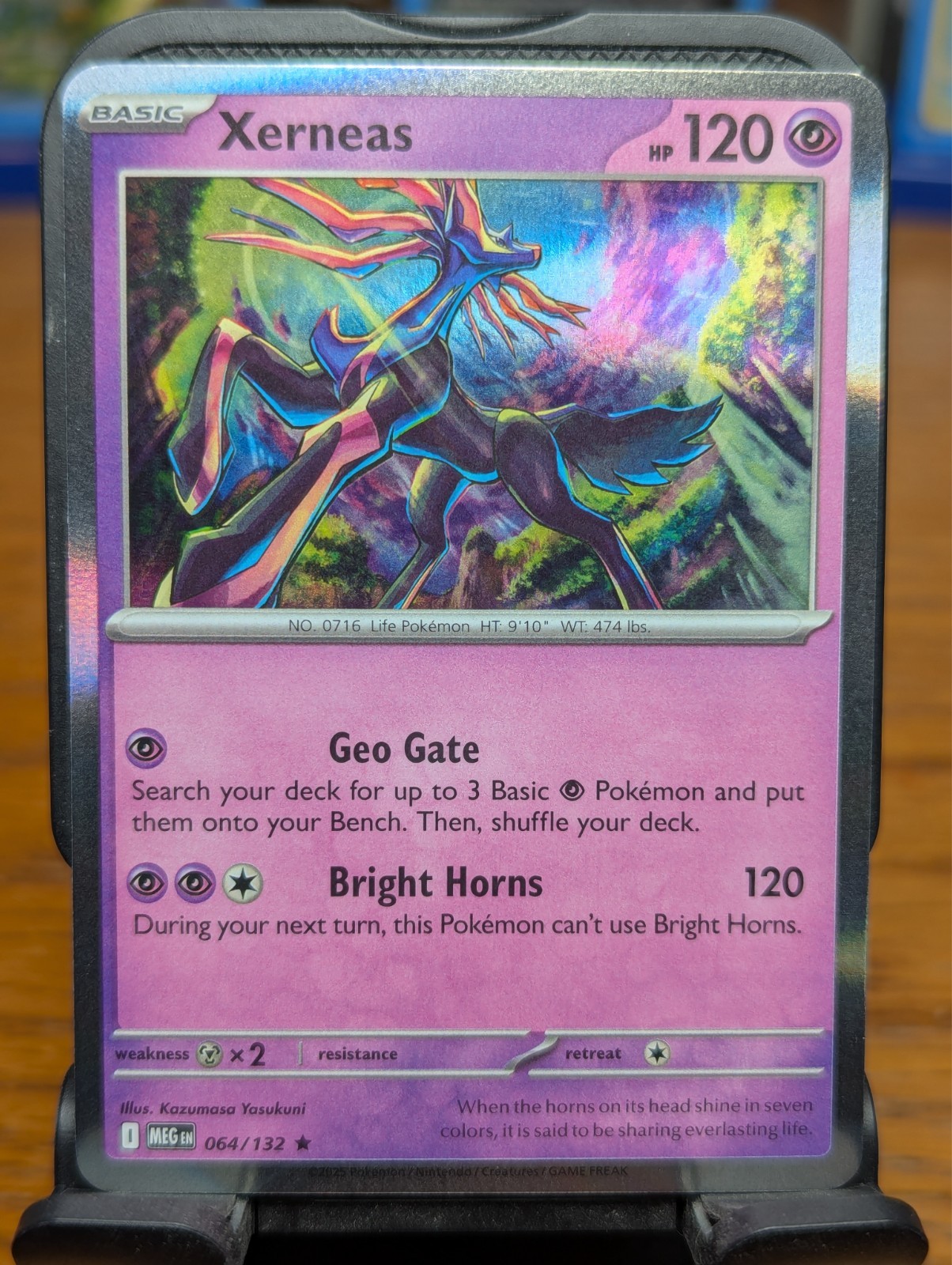 Pokemon TCG Mega Evolution Xerneas Holo Rare 064/132