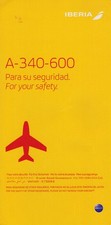 Karta bezpieczeństwa Iberia Airbus A340-600