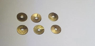 6 Messing HT Zündkerzen Bleischeiben Vintage Eichel Lucas Verteiler Austin Morris - Bild 1 von 2
