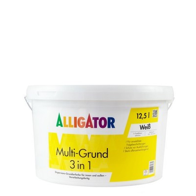Alligator Multi Grund 3in1 12,5L weiß, Grundierung, Haftgrund