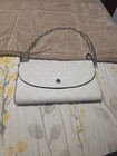 Steve Madden White With Silver Hardware Clutch — photo 1