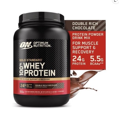 Optimum Nutrition Gold Standard 100% Whey Powder Double Rich Chocolate 24.05 oz
