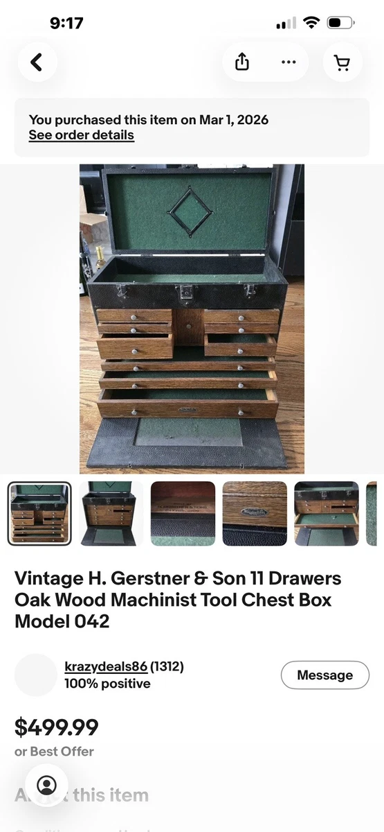Gerstner Tool Boxes, Chests for sale | eBay