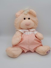 Fisher Price Plush Toy Puffalump Vintage 1980's Puppy Soft Stuffed Animal Peach