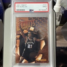 1997-98 Topps Finest - Bronze Tim Duncan Rookie Card #101 (RC)