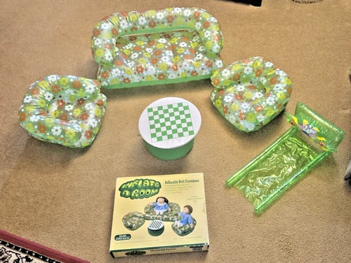 Vintage Cabbage Patch Doll Furniture Inflate A Room Living Room #401 Inflatables