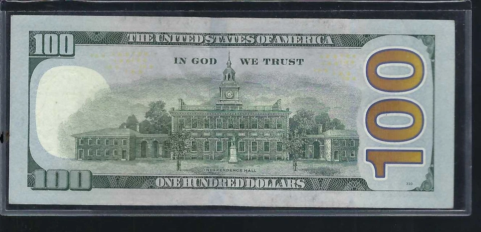 $100 DOLLAR BILL US BILL STAR NOTE, SERIES 2009 A , LA 04568703* Unique SN F2 - Image 2 of 2