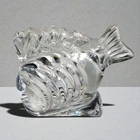 Vintage Waterford Clear Crystal Fish Figurine Paperweight Ireland Art Glass