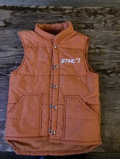 Vintage Stihl XS Puffer Vest Swingster Orange