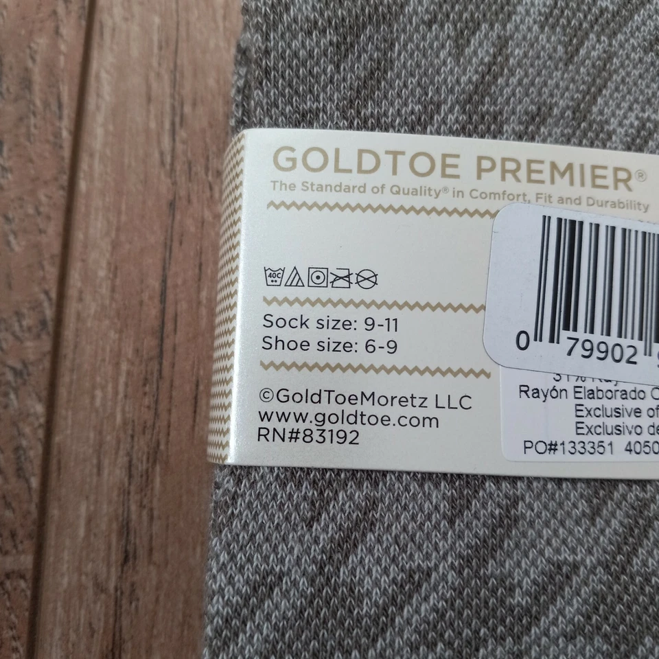 GOLDTOE Mujer Pata de Gallo/Rayas Moda Calcetines 3 Pares Zapato Talla 6-9 Foto 2 de 3